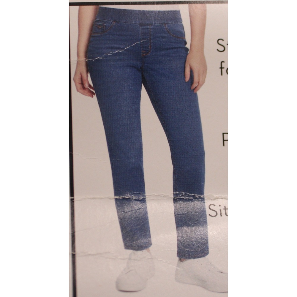 Women's Nine West Heidi pull on straight jeans size 6 NWT